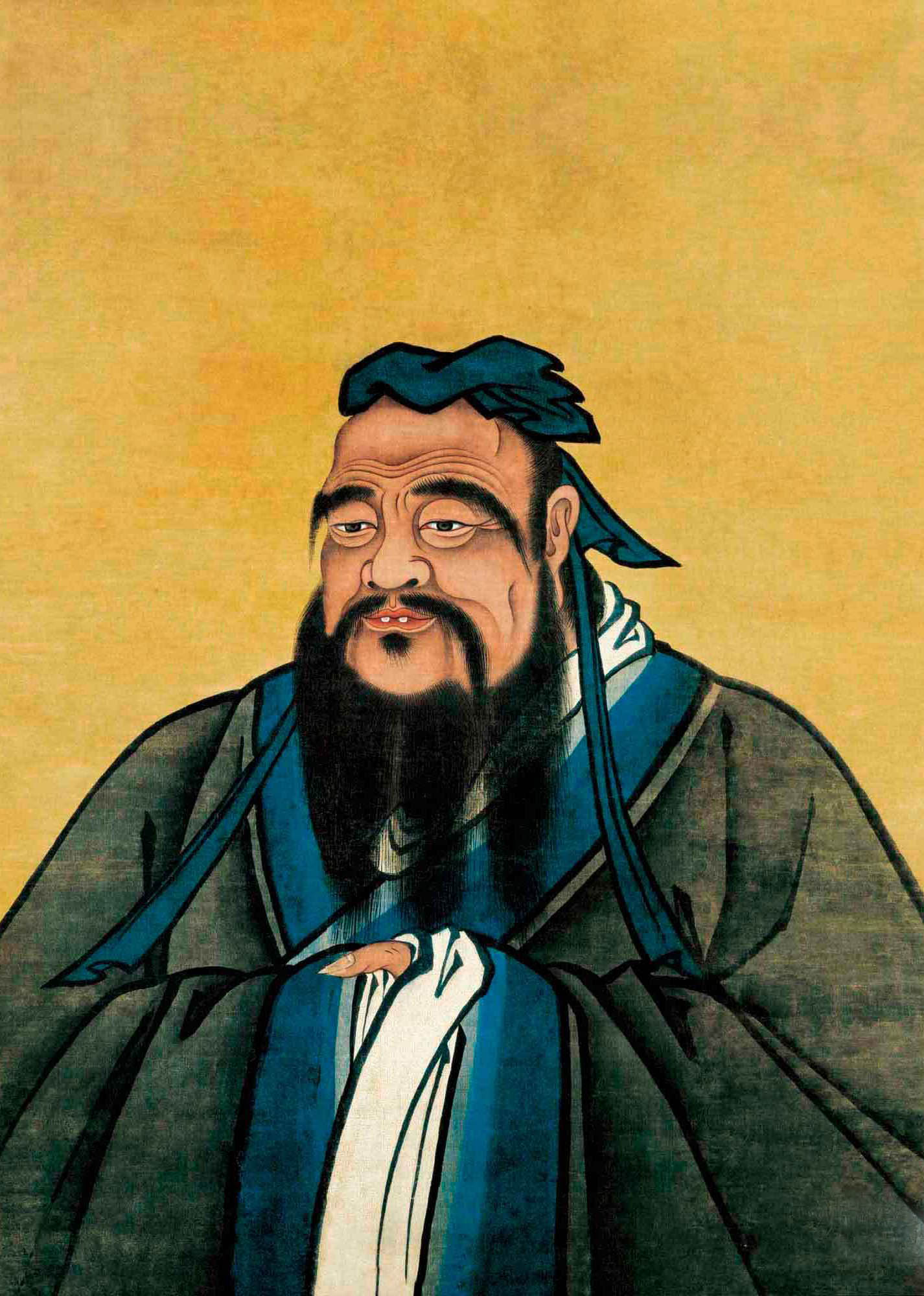 博仟北京雕塑公司創作孔子像雕塑原型宣圣遺像
